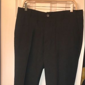 Men brown wool button front Hickey slacks. Size 34